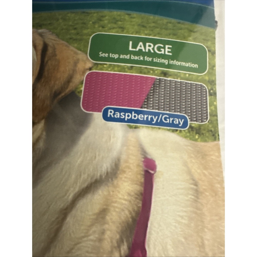 PetSafe Easy Walk No-Pull Walking‎ Harness Raspberry / Gray Size Large Dog Pet - Picture 3 of 5